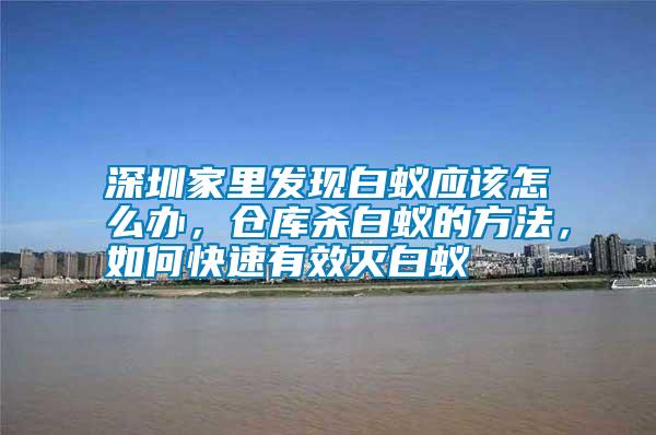 深圳家里發現白蟻應該怎么辦,倉庫殺白蟻的方法,如何快速有效滅白蟻
