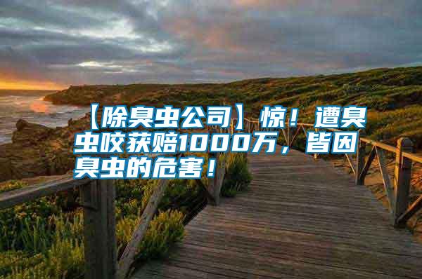 【除臭蟲公司】驚!遭臭蟲咬獲賠1000萬,皆因臭蟲的危害!