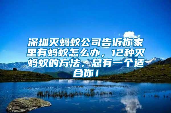 深圳滅螞蟻公司告訴你家里有螞蟻怎么辦,12種滅螞蟻的方法,總有一個(gè)適合你!