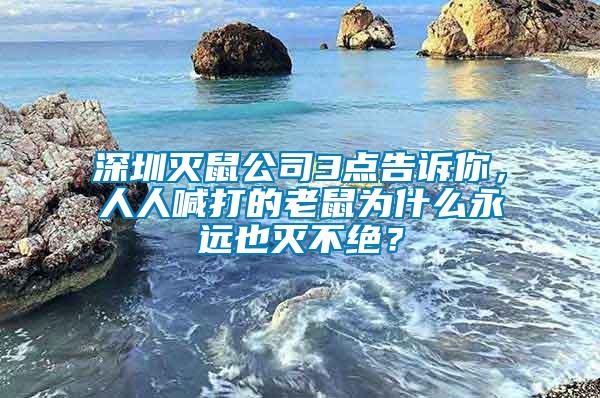 深圳滅鼠公司3點告訴你，人人喊打的老鼠為什么永遠也滅不絕？