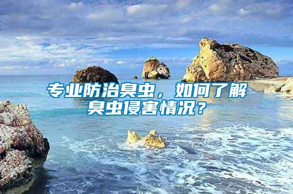 專業(yè)防治臭蟲,如何了解臭蟲侵害情況?