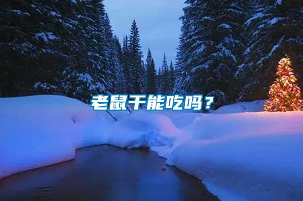 老鼠干能吃嗎?