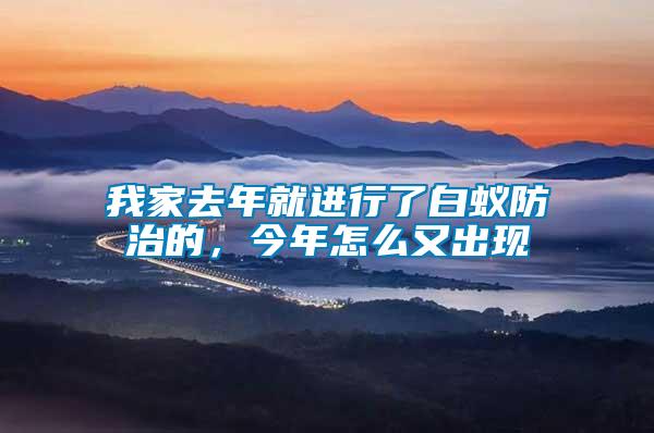 我家去年就進行了白蟻防治的,今年怎么又出現