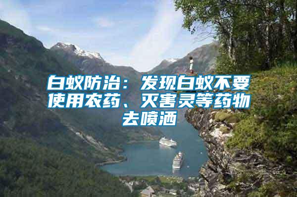 白蟻防治:發(fā)現(xiàn)白蟻不要使用農(nóng)藥、滅害靈等藥物去噴灑
