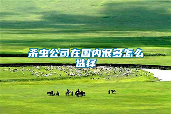 殺蟲(chóng)公司在國(guó)內(nèi)很多怎么選擇